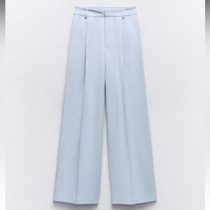 High-waisted Flowy Pleated Pants